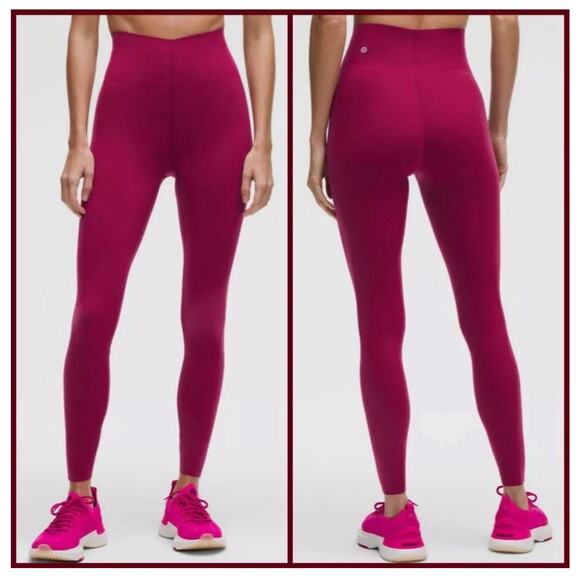 Lululemon Glow Up Super-High-Rise Tight 28" Magenta Smoke size 6 NWT - Picture 1 of 11